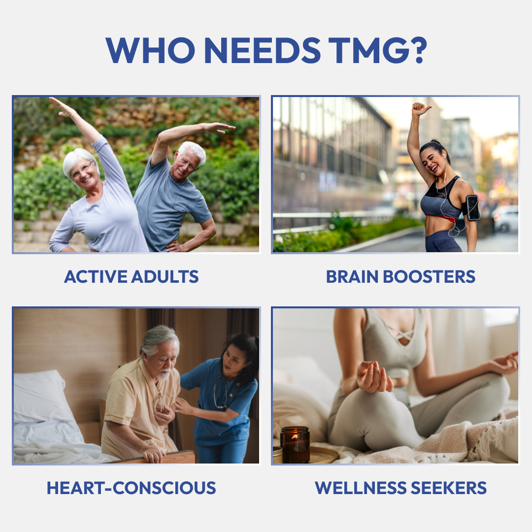 TMG trimethylglycine 1000mg Supplement, 180 Capsules, Non-GMO, Gluten-Free, Supports Daily Wellness Routine