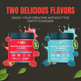 HAZEL'S Choice Creatine Gummies – 120 Vegan Gummies, 5000mg Per Serving – Non-GMO, Gluten-Free – Strawberry & Blue Raspberry Flavors