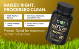 HAZEL'S Choice Grassfed Beef Liver Supplement 4500mg, 180 Capsules, Unflavored, Organ Support Supplement & Nutrient-Rich, 30 Servings