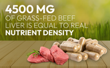 HAZEL'S Choice Grassfed Beef Liver Supplement 4500mg, 180 Capsules, Unflavored, Organ Support Supplement & Nutrient-Rich, 30 Servings