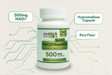 HAZEL'S Choice NAD+ Nicotinamide Adenine Dinucleotide Supplement 500mg, 60 Capsules, Supports Cellular Energy & Metabolic Function